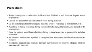 Comprehensive Seminar on Resistance Exercise: Types, Principles, and ...