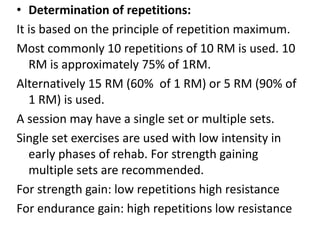 Resistance exercises | PPTX