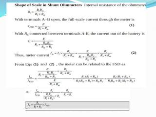 Resitance Unit Scale Resistance measurement of all ranges resistances | PDF