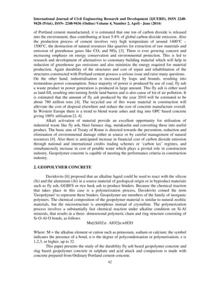 Resistance of geopolymer concrete | PDF