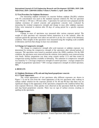 Resistance of geopolymer concrete | PDF