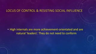 Resistance to social influence | PPTX