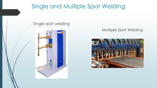Single spot welding
Single and Multiple Spot Welding
Multiple Spot Welding
 