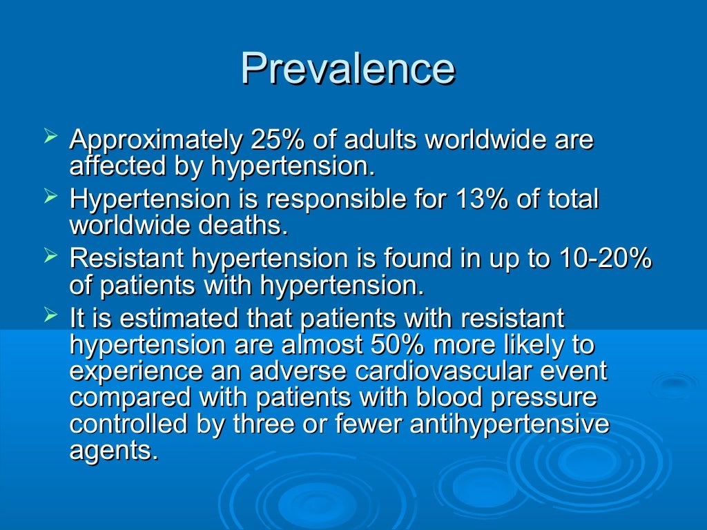 Resistant hypertension