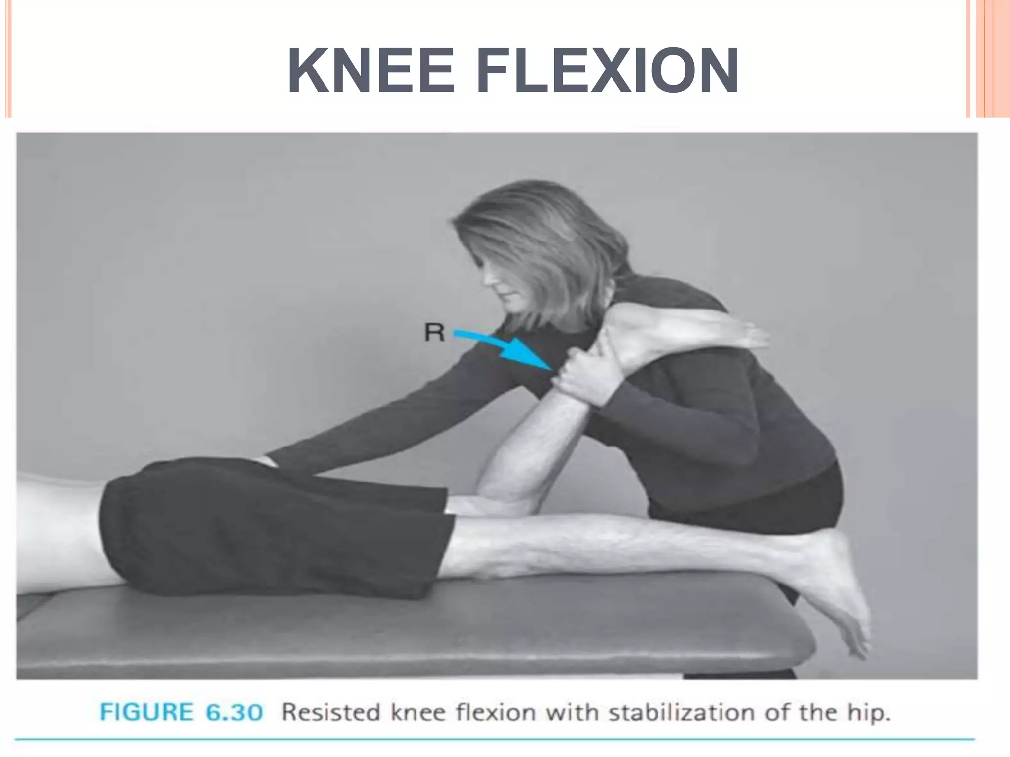 KNEE FLEXION
 