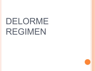 DELORME
REGIMEN
 