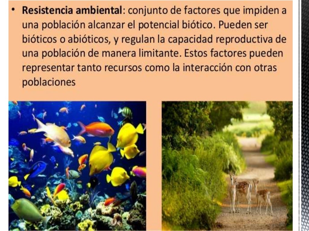 Resistencia ambiental y diferencia entre potencial biotico