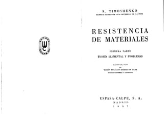 Resistencia de materiales   timoshenko i