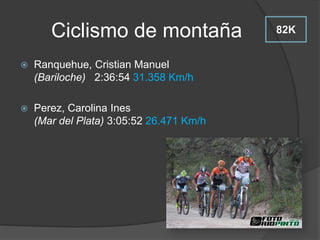 Deportes acíclicos
 Fútbol:
 Entre 8 y 14 km por encuentro.
○ Corren (18%)
○ Caminan (72%)
○ Sprint (7%)
○ Dribbling (3%)
 Básquet:
 Bases: 6.104 m.
 Aleros: 5.632 m.
 Pívots: 5.552 m.
 
