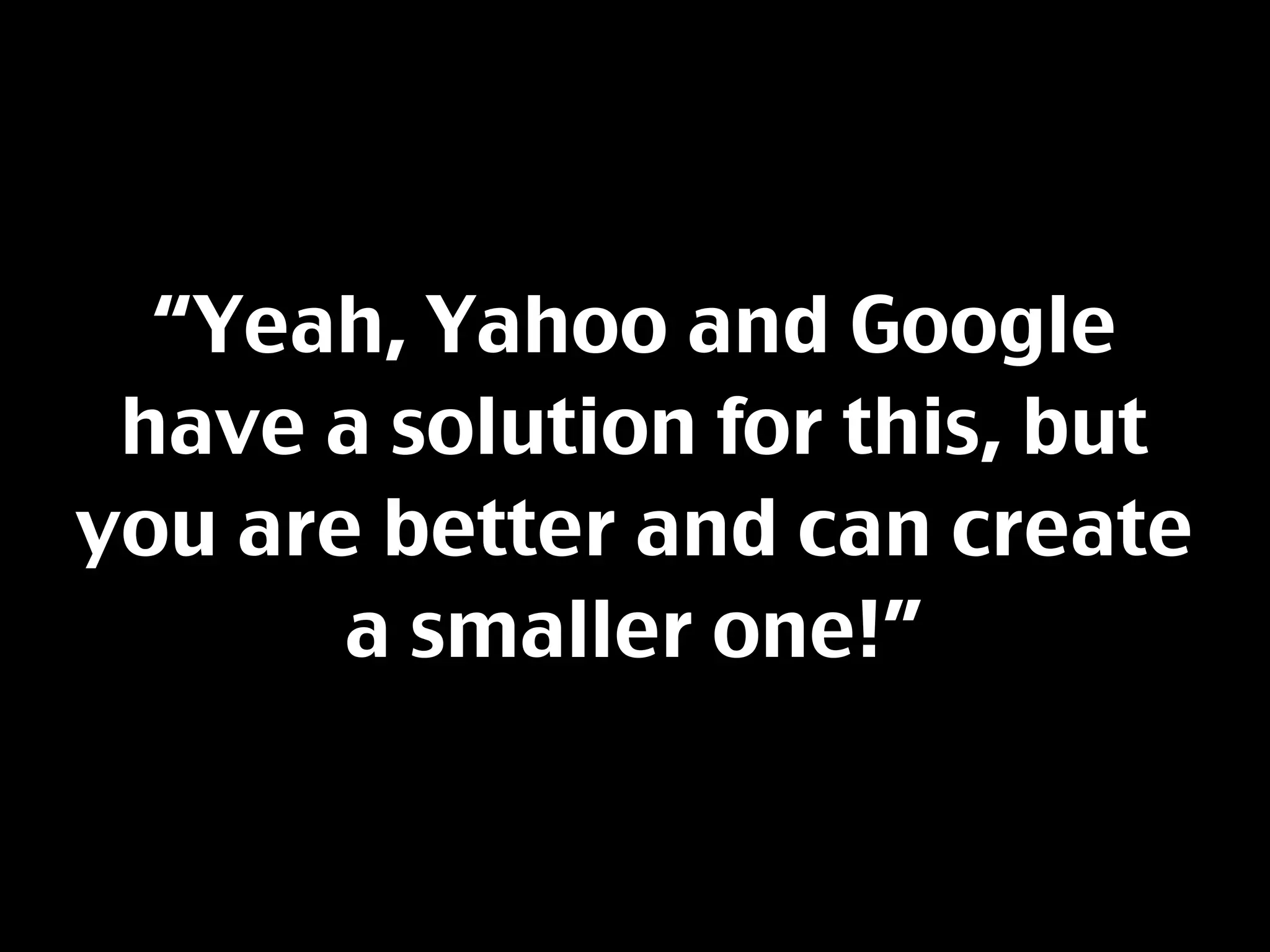 Resisting The Feature Creature