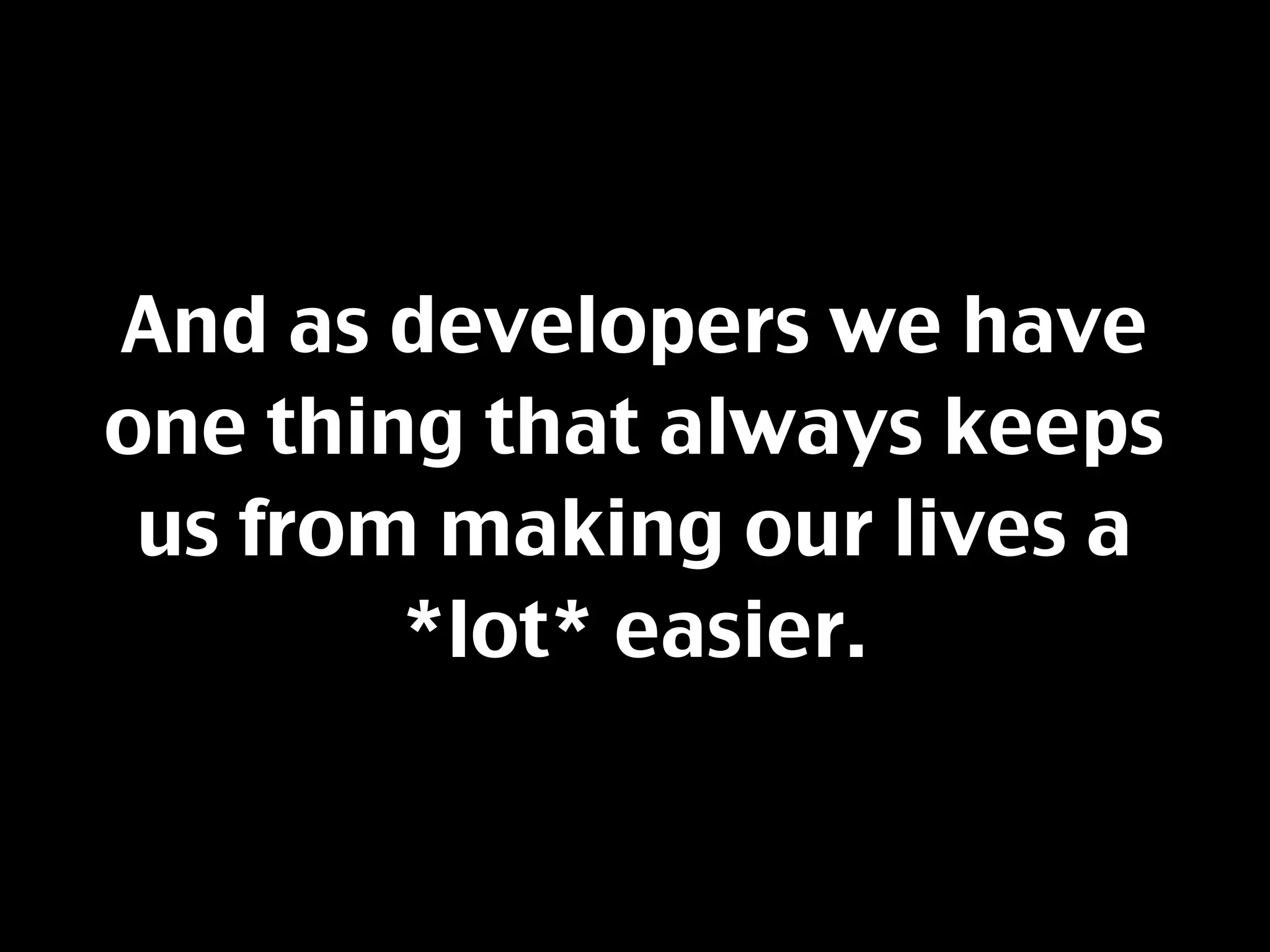 Resisting The Feature Creature