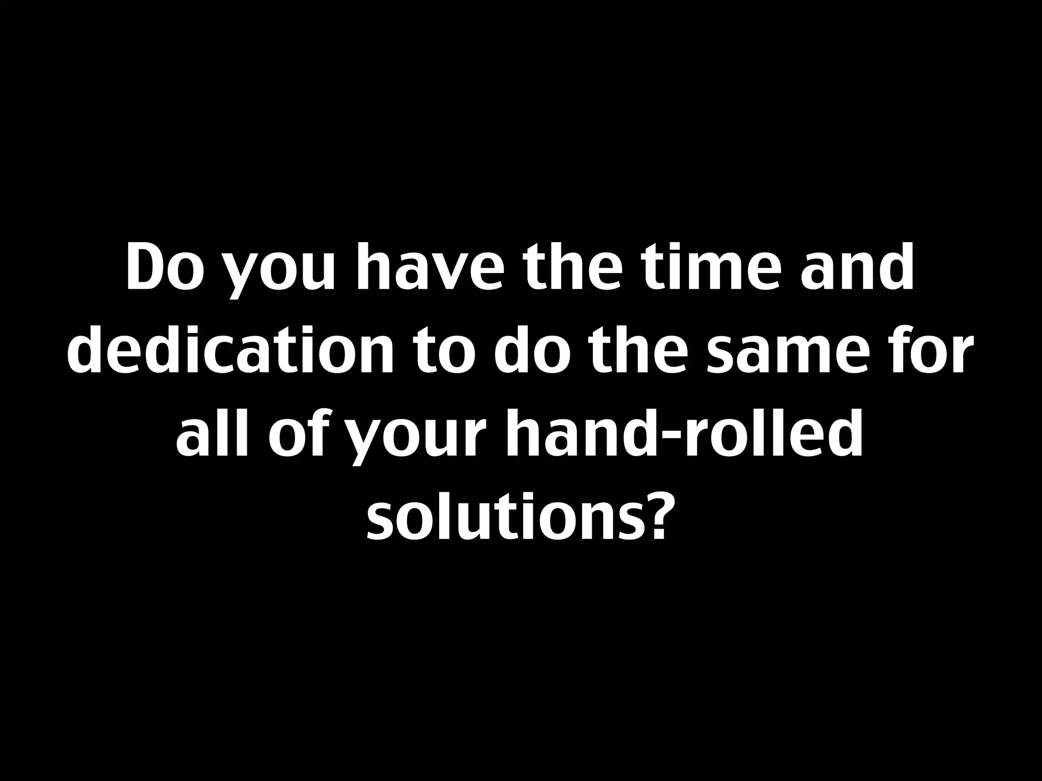 Resisting The Feature Creature