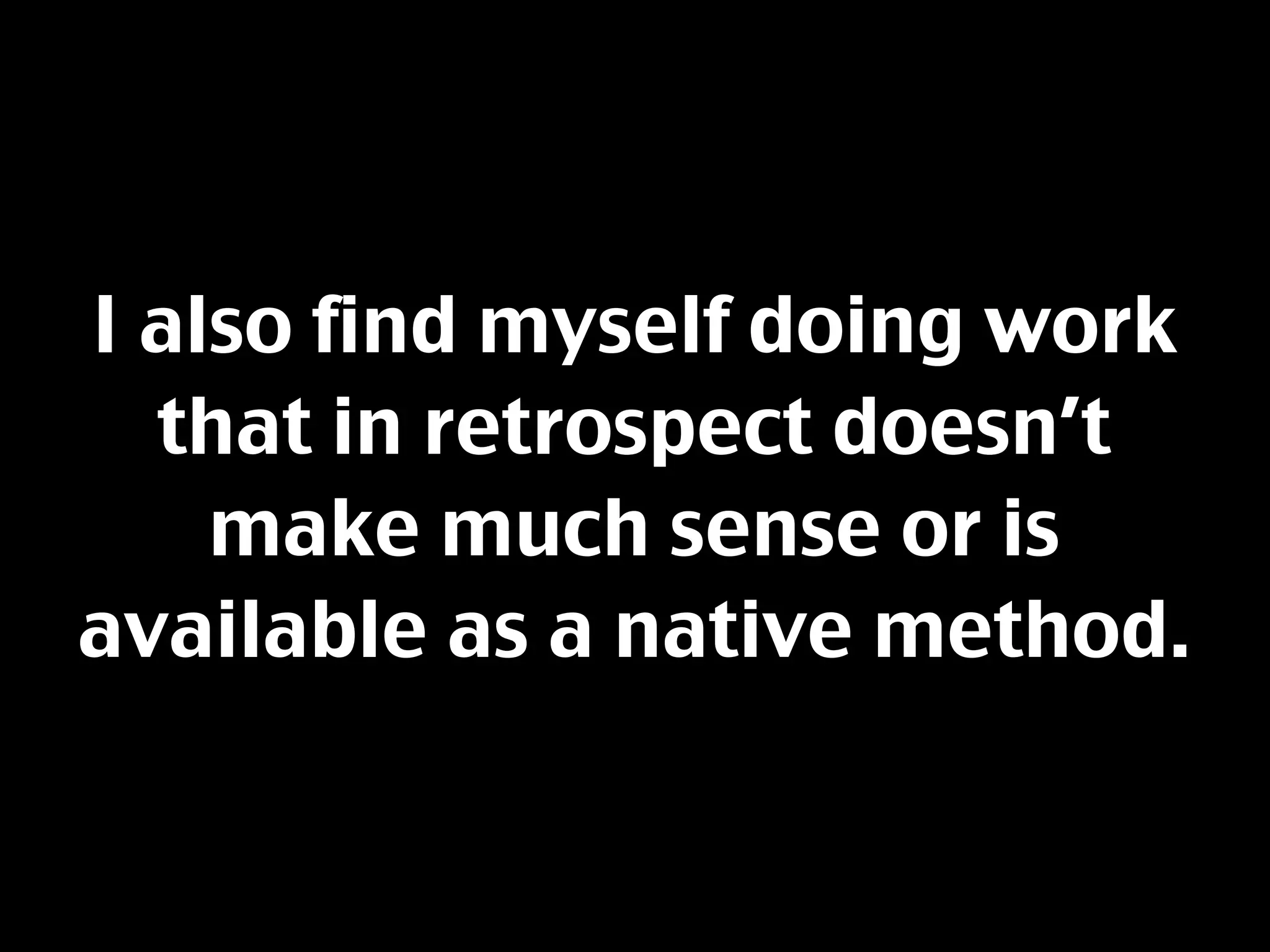 Resisting The Feature Creature