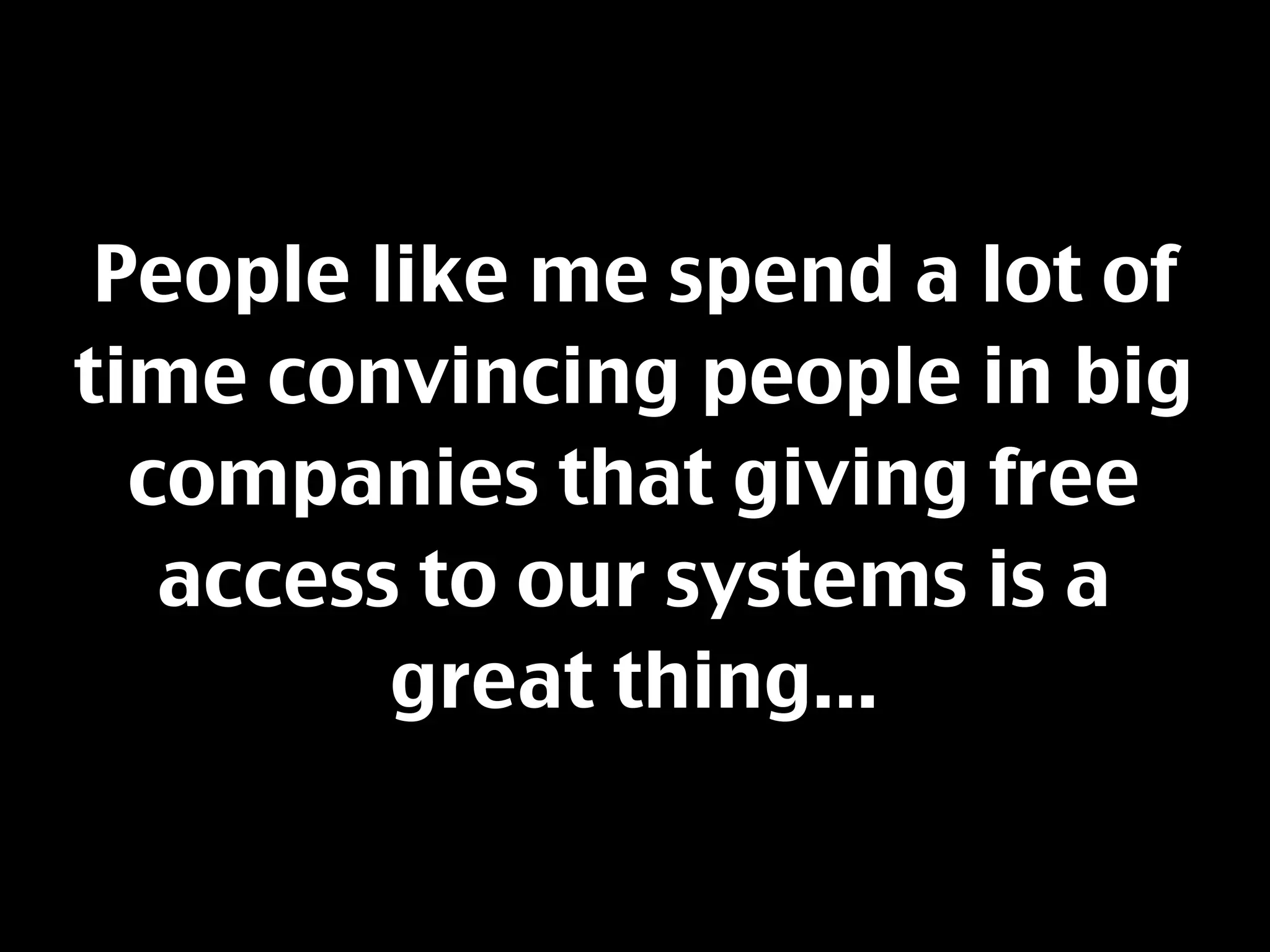 Resisting The Feature Creature