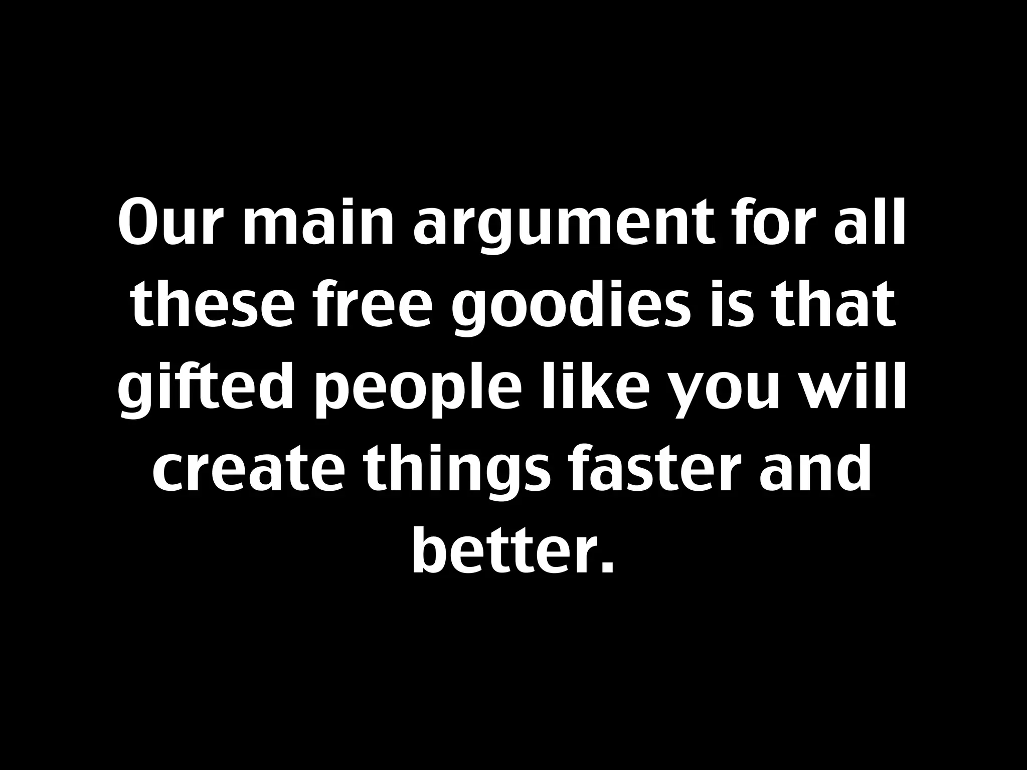 Resisting The Feature Creature