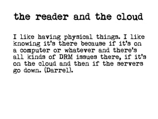 Resisting the kindle for digital culture