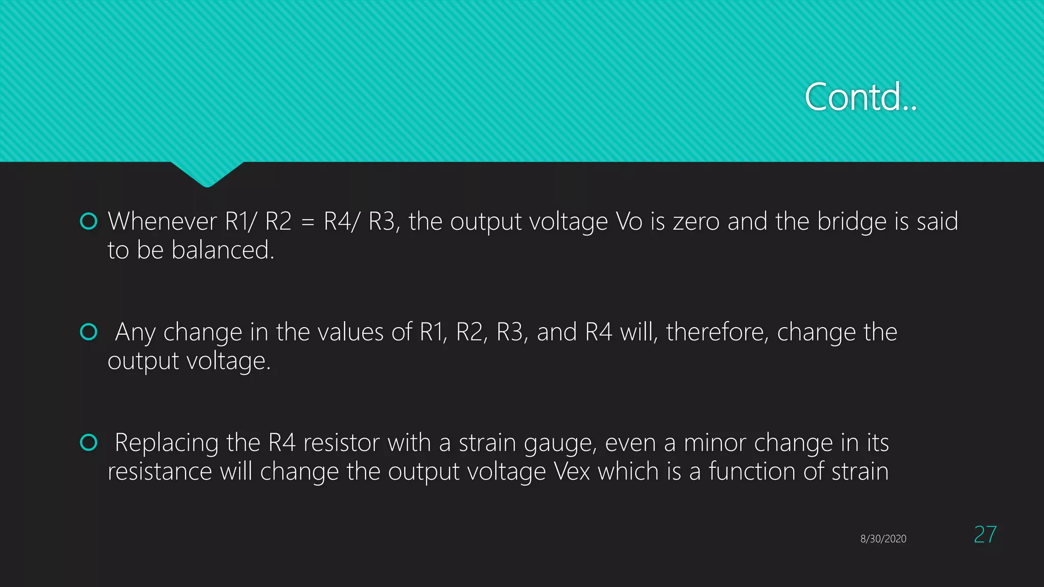 Resistive transducers and Strain Gauge | PPTX