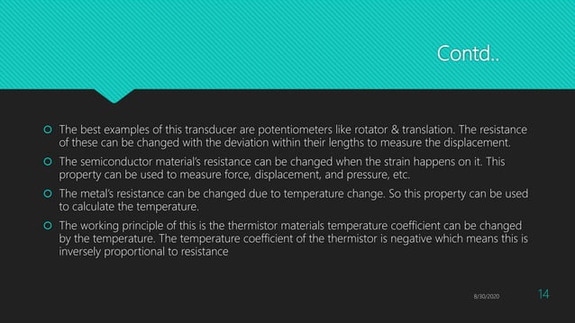 Resistive transducers and Strain Gauge | PPTX | Physics | Science