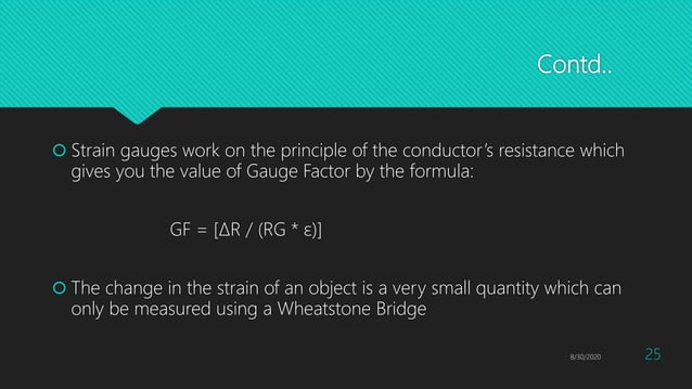Resistive transducers and Strain Gauge | PPTX | Physics | Science