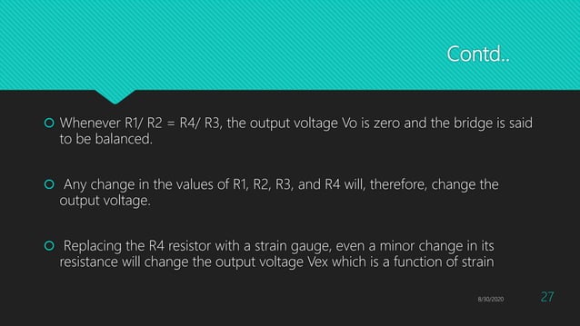 Resistive transducers and Strain Gauge | PPTX | Physics | Science
