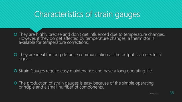 Resistive transducers and Strain Gauge | PPTX | Physics | Science
