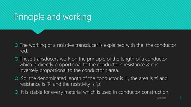 Resistive transducers and Strain Gauge | PPTX | Physics | Science
