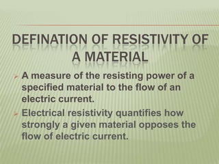 Resistivity | PPTX