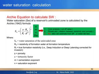 Resistivity log Wireline Logging presentation.pdf