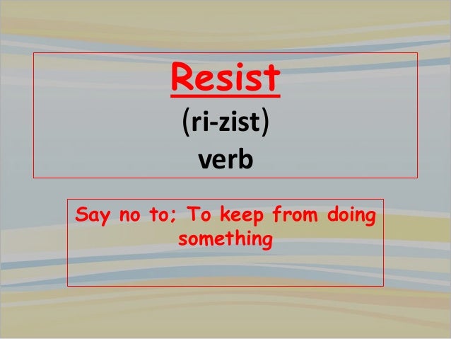 meaning of resist by mariam muhamad