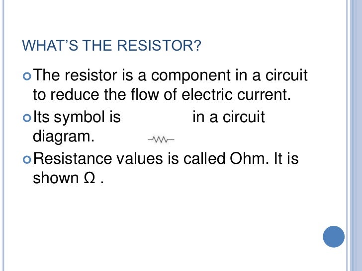 Resistors circuit diagram variable resistor 