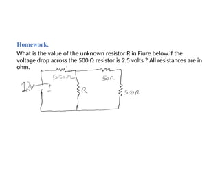 RESISTOR and its calculations based on circuit design.pptx