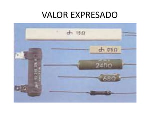 VALOR EXPRESADO
 