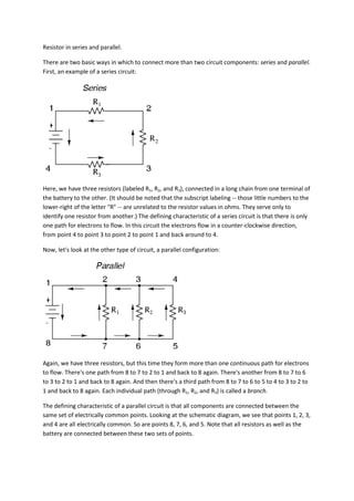 Resistor in series and parallel | DOCX