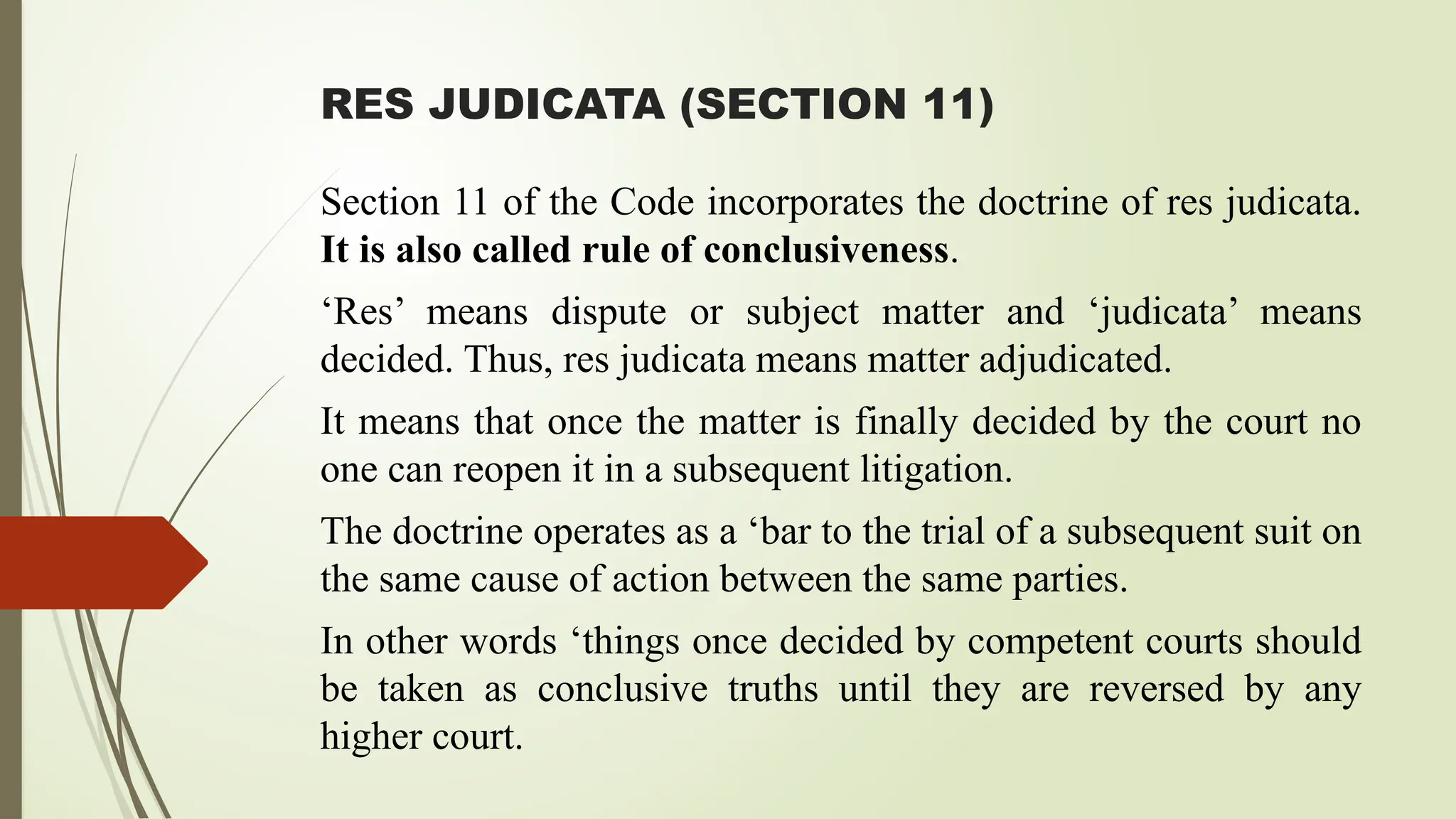 RES JUDICATA FINAL PPT CIVIL PROCEDURE CODE | PPTX