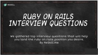 Reskill job interview questions & answers 