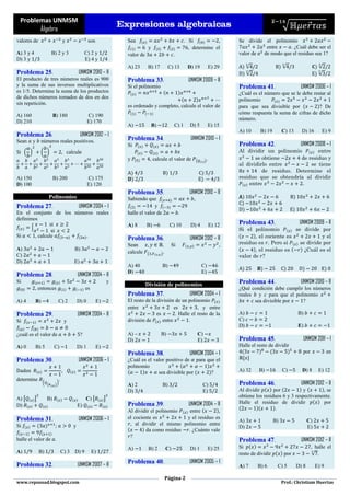 01 Expresiones algebraicas | PDF