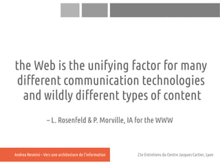 SYNCHRONIC



the Web is the unifying factor for many
 different communication technologies
  and wildly different types o...