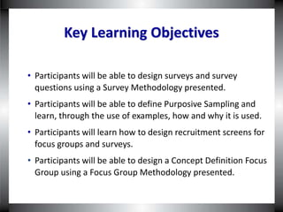 Focus Groups and Surveys in New Product Development | PPTX