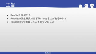 Resney Res netと派生研究の紹介 | PPTX