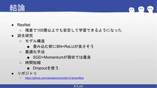 Resney Res netと派生研究の紹介 | PPTX
