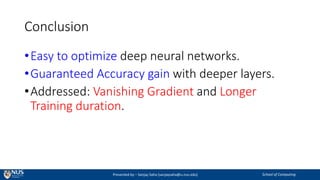 ResNet basics (Deep Residual Network for Image Recognition) | PDF