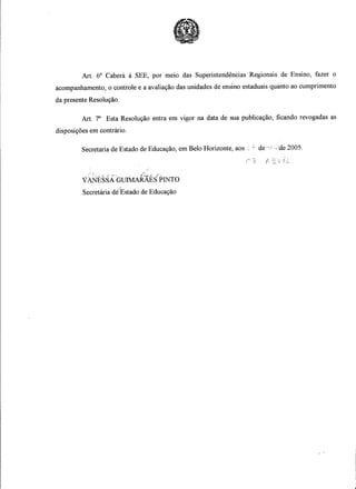 Resolução SEEMG 666