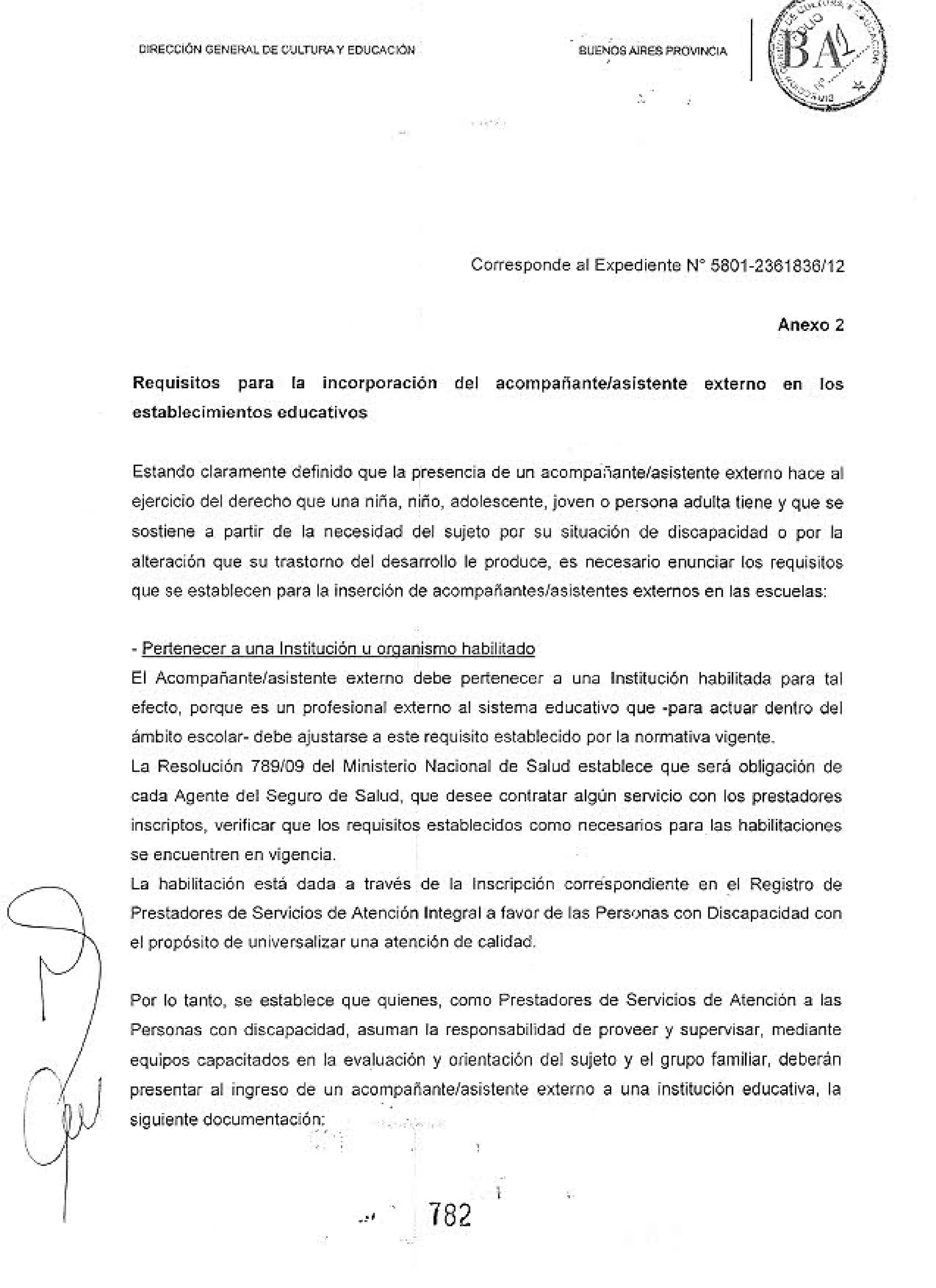 Resolución 782