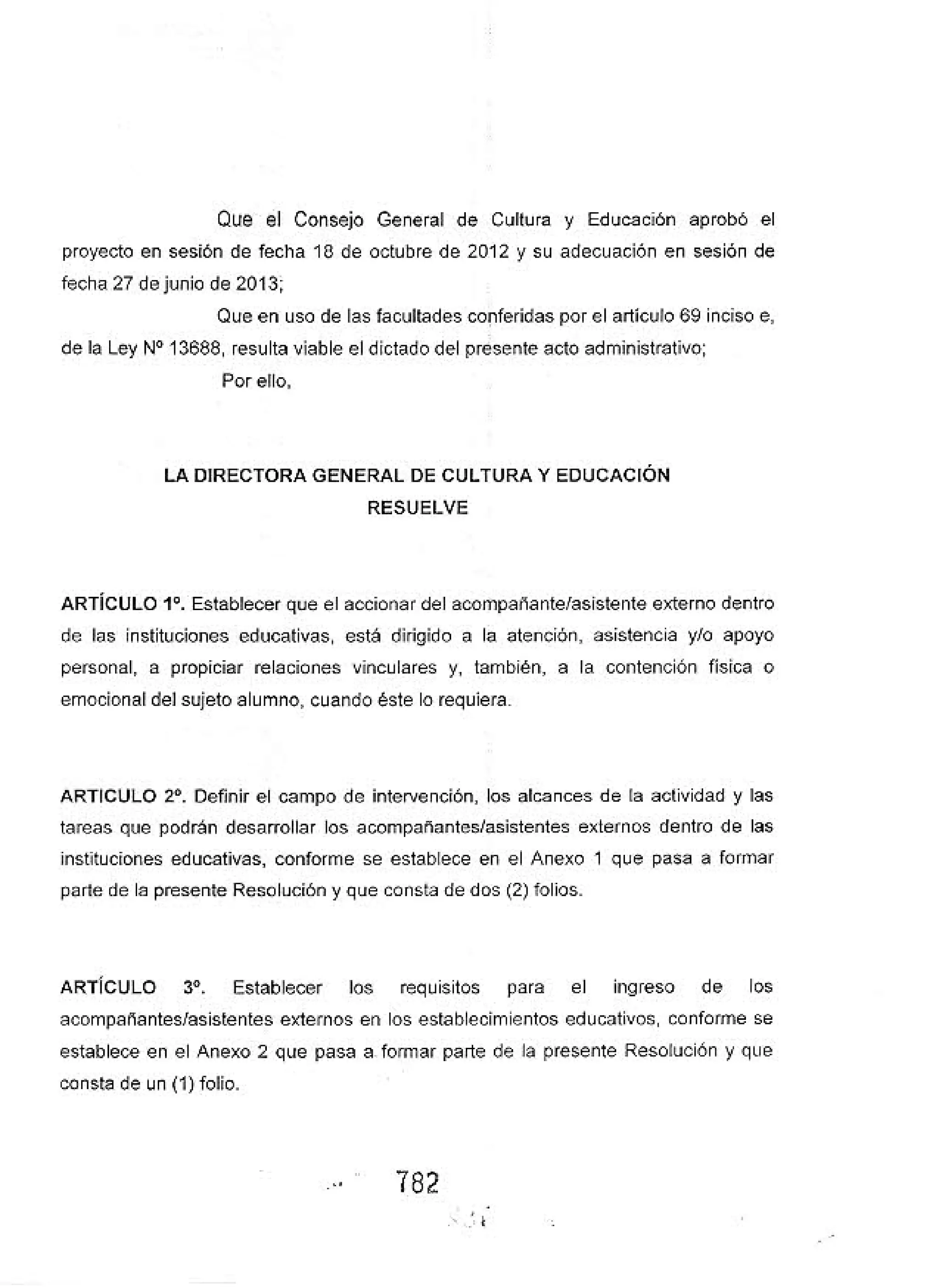 Resolución 782
