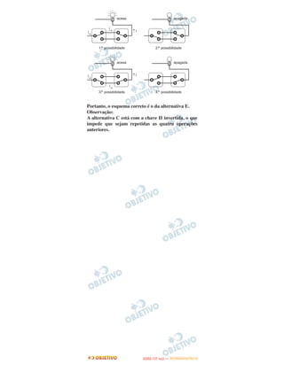 Portanto, o esquema correto é o da alternativa E.
Observação:
A alternativa C está com a chave II invertida, o que
impede que sejam repetidas as quatro operações
anteriores.




                                 O
                          ENEM (1.   DIA)   — NOVEMBRO/2012
 