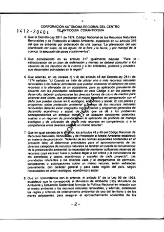 Resolución 040 corantioquia | PDF