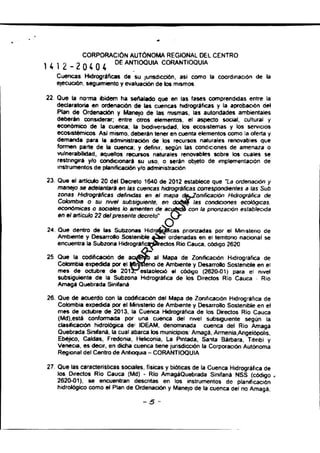 Resolución 040 corantioquia | PDF
