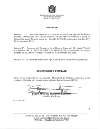 Resolución 084 2015