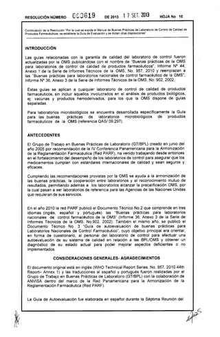 Resolución 3619 de 2013