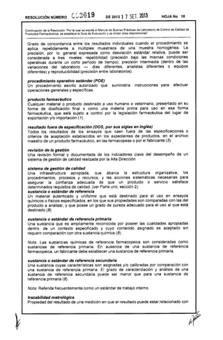 Resolución 3619 de 2013